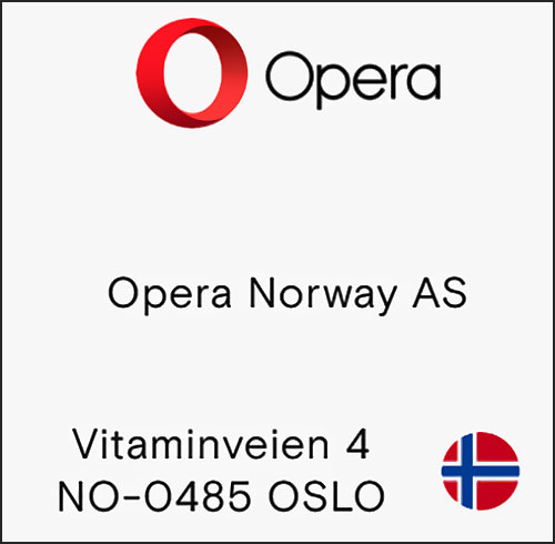 Coordonnées du navigateur OPERA