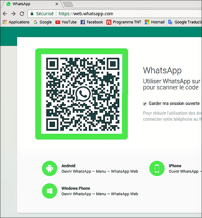 télécharger whatsapp web