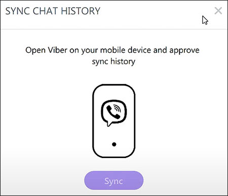 Viber : Synchroniser les chats