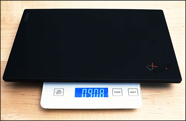 Poids du Lenovo X1 Nano