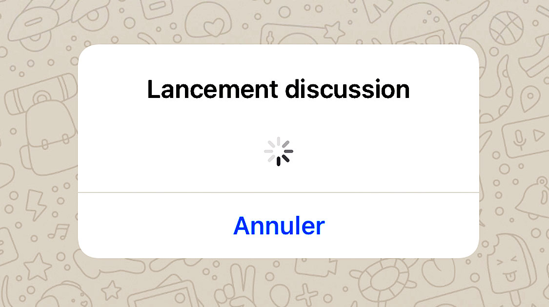 discussion avec soi-même sur Whatsapp