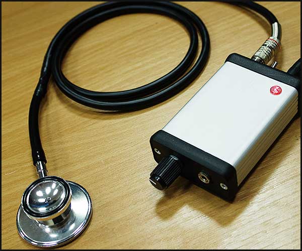 Microphone avec tête de stéthoscope
