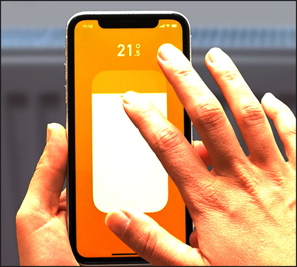 Régler la température à l'aide de son smartphone