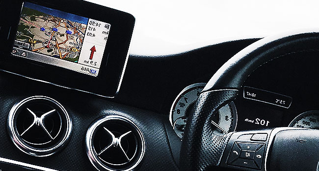 un gps dans un véhicule