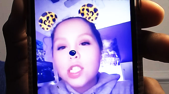 adolescente sur snapchat