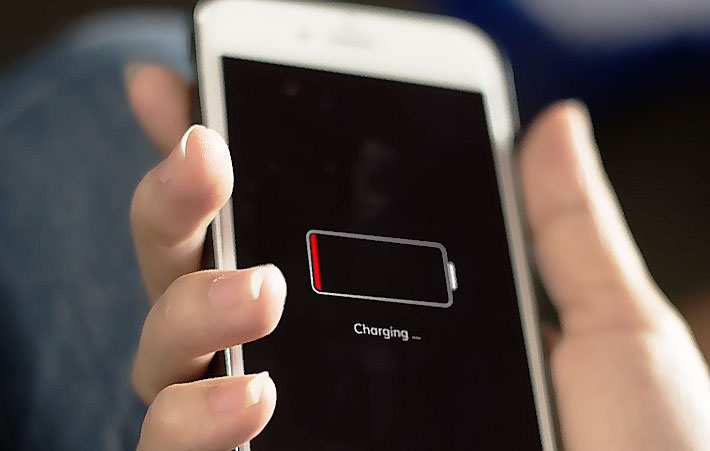 batterie iphone a plat
