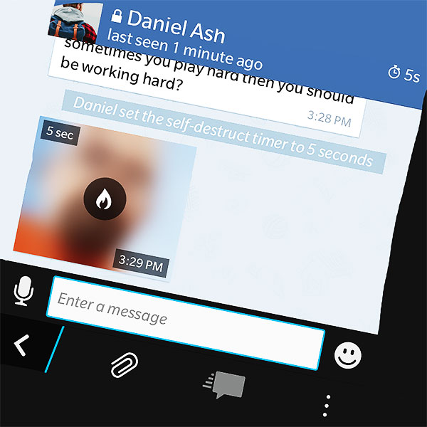 Telegram : message secret