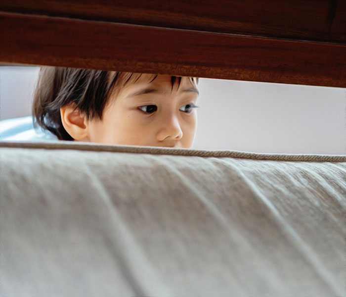 un enfant espionne a la maison