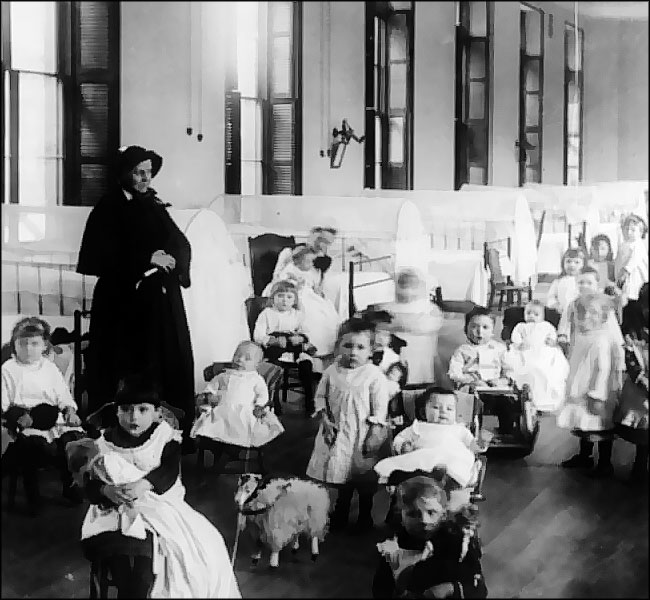 Crèche à la fin du XIXème siècle