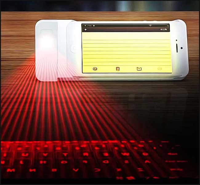 Clavier virtuel sur un téléphone