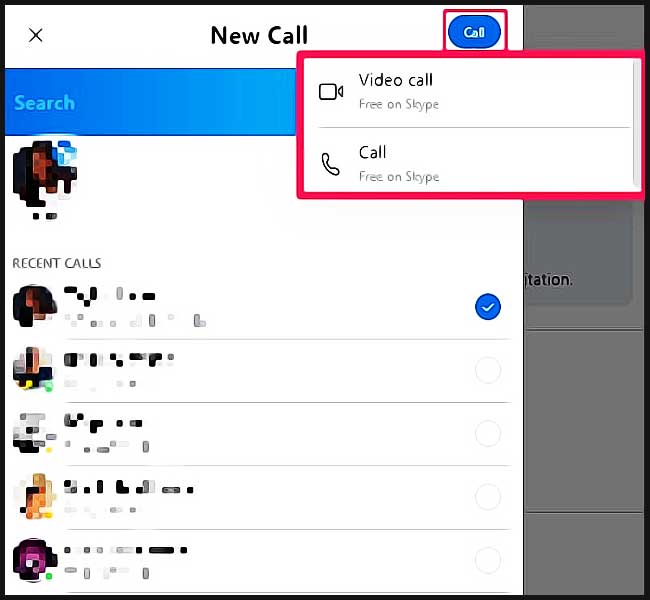 passer un appel telephonique Skype