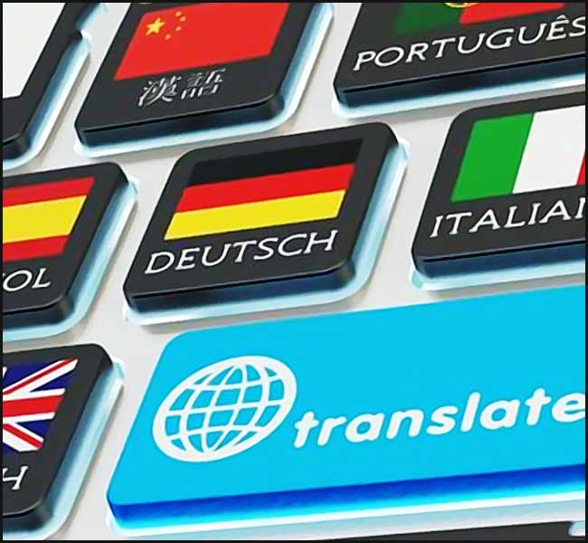 Traduire un texte au clavier
