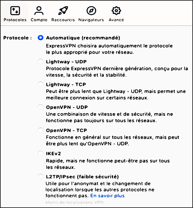 differences protocoles lightway openvpn ike l2tp