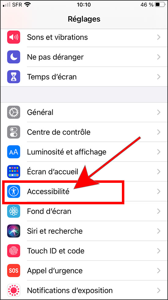 Définir "Accès Guidé" sur iPhone - 1