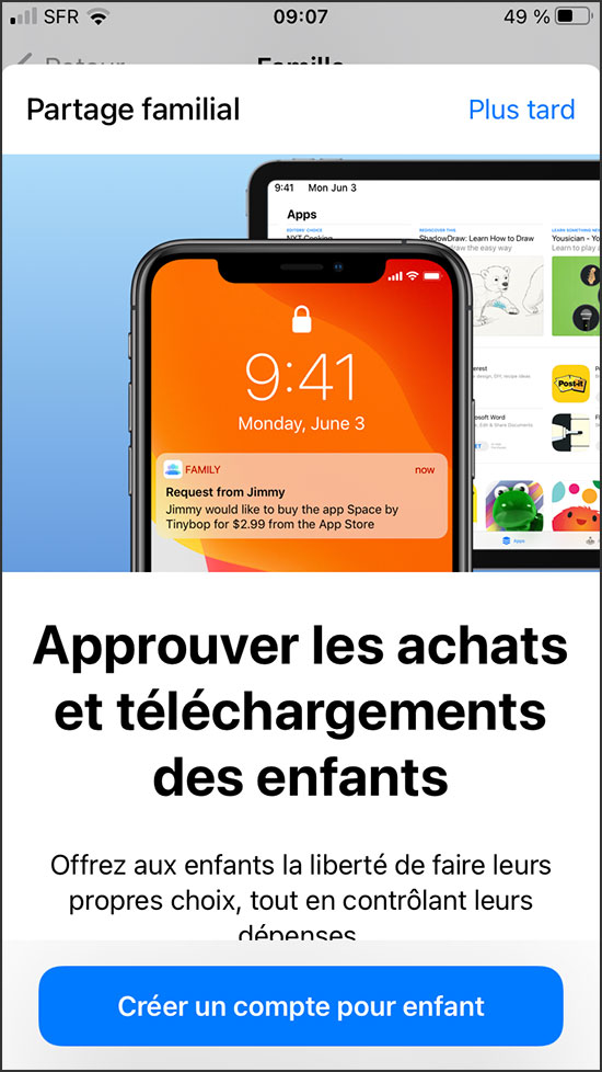 Activer la demande d'autorisation d'achat sur iPhone 3