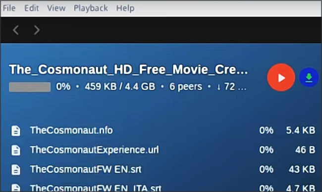 demonstration de webtorrent