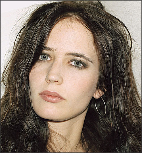 Portrait d'Eva Green en gros plan