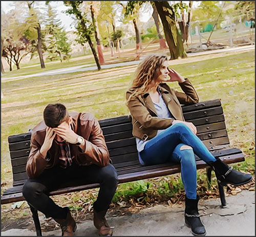un couple distendu par la jalousie