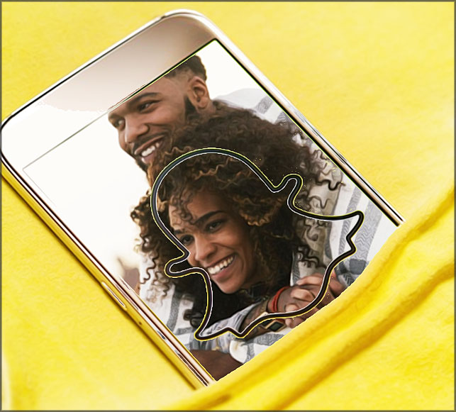 un couple s'affiche sur snapchat