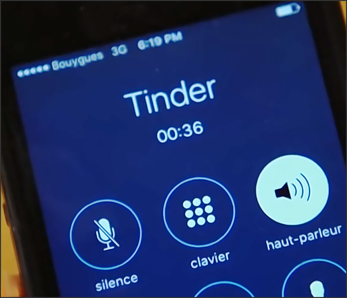appel telephonique tinder