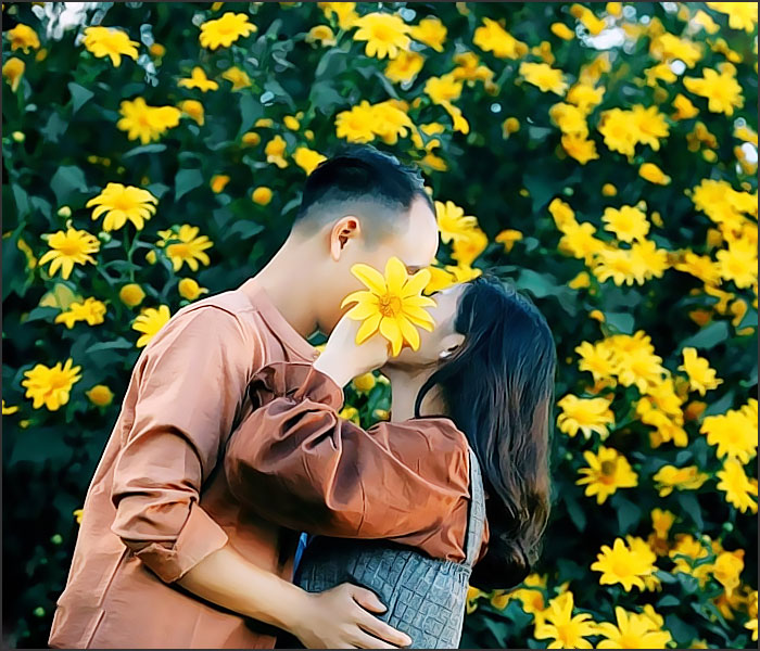 homme amoureux dune femme