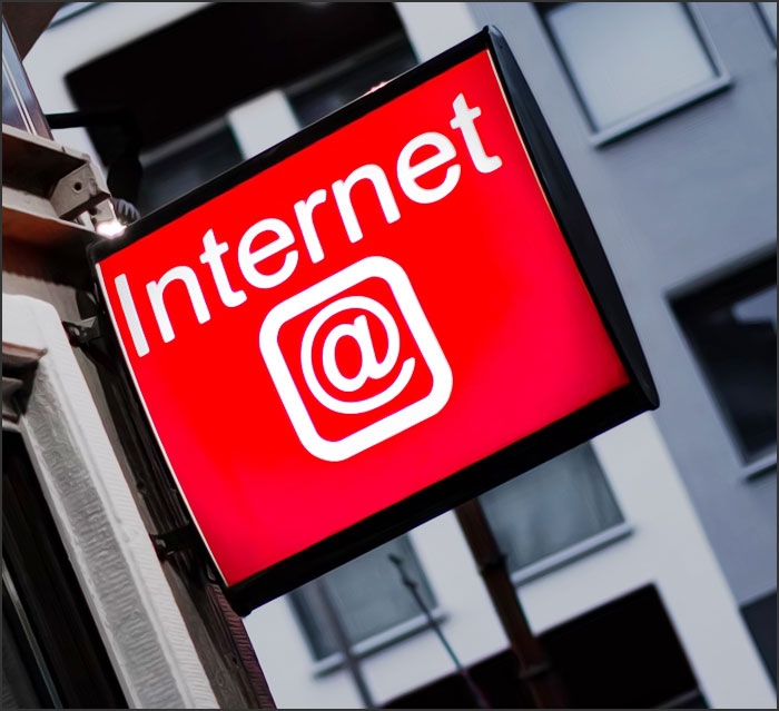 Panneau internet