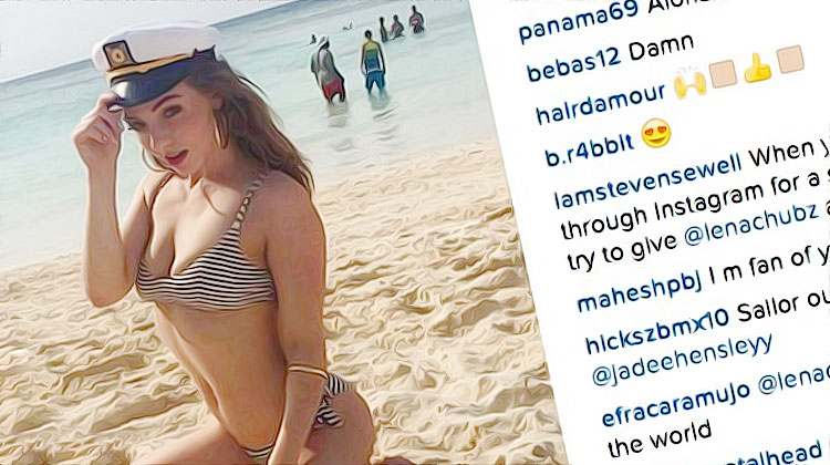 femme denudee sur instagram