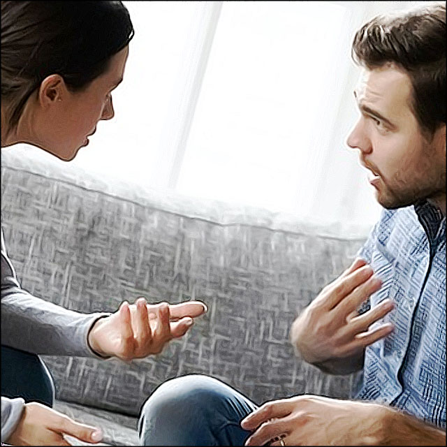 discussion houleuse et manipulatrice au sein dun couple