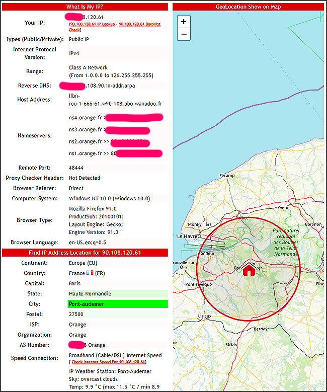 resultats ip tracker