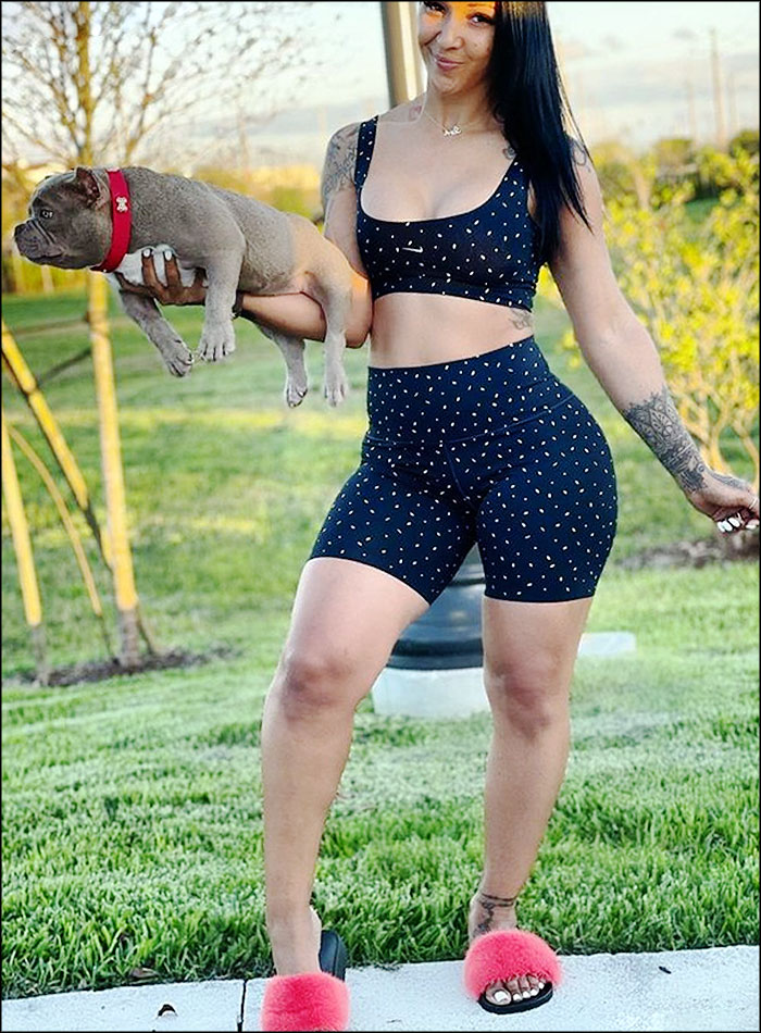 cliche femme et chien pour instagram
