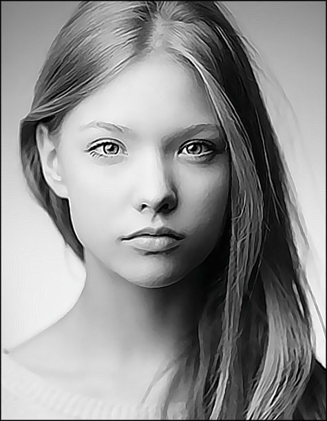 fille qui pose pour etre belle