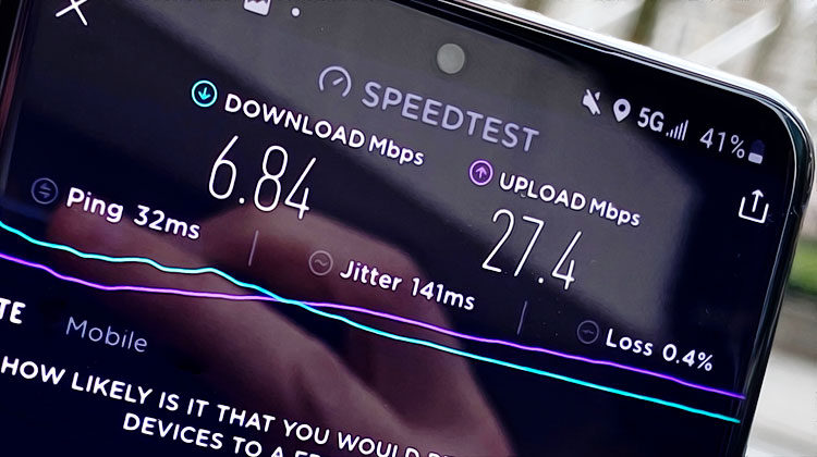 speedtest vitesse 5g