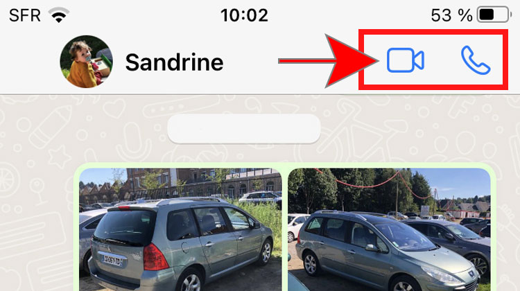 verifier les icones appels dans whatsapp
