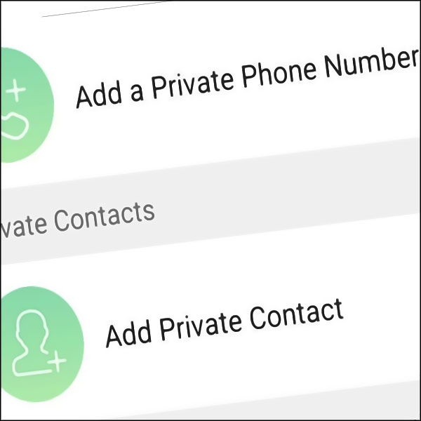 Burner app : ajouter un numero masque