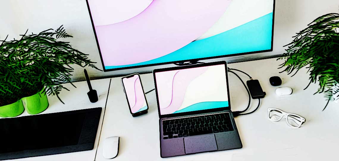 tele branchee sur pc portable