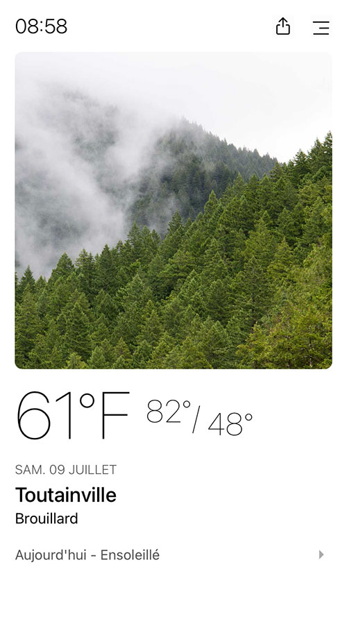 Today Weather screenshot