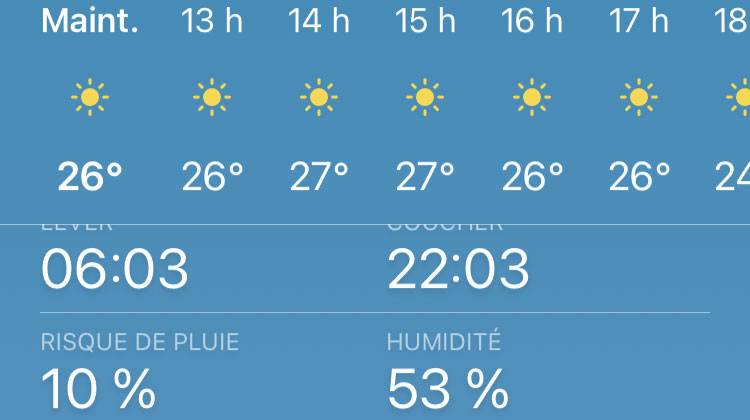 application meteo sur telephone