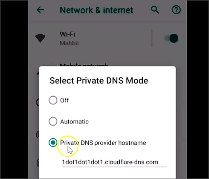 cloudflare 1111 android