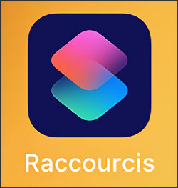 menu raccourcis sur iphone
