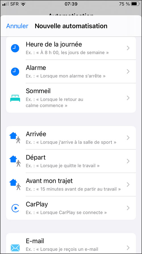 nouvelle automatisation pour creer un sms automatique