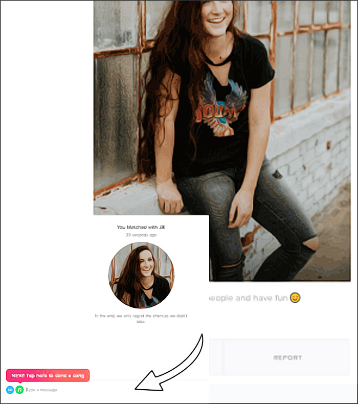 Tinder pour PC - Chat