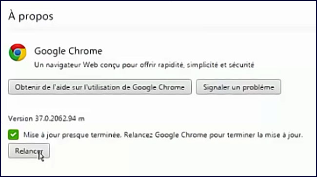comment mettre a jour google chrome