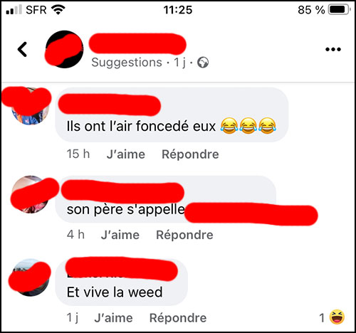 discussion compromettante sur facebook