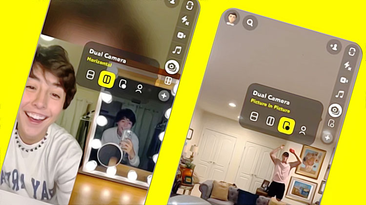snapchat double appareil photo