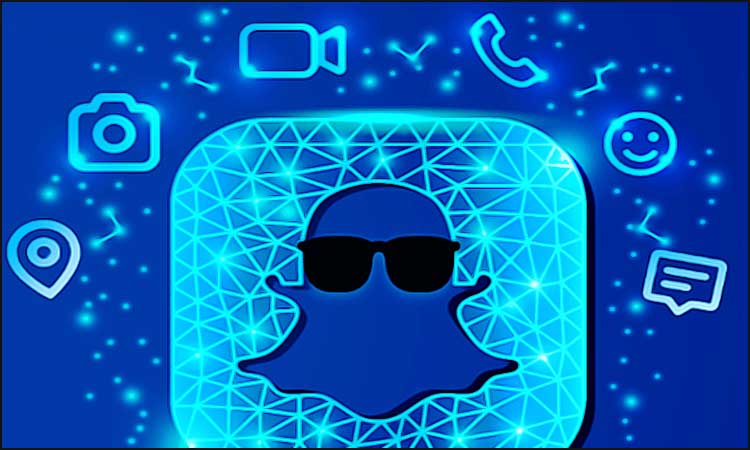 logo snapchat bleu