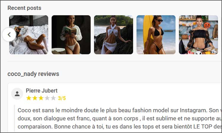 review compte instagram sur reviwu