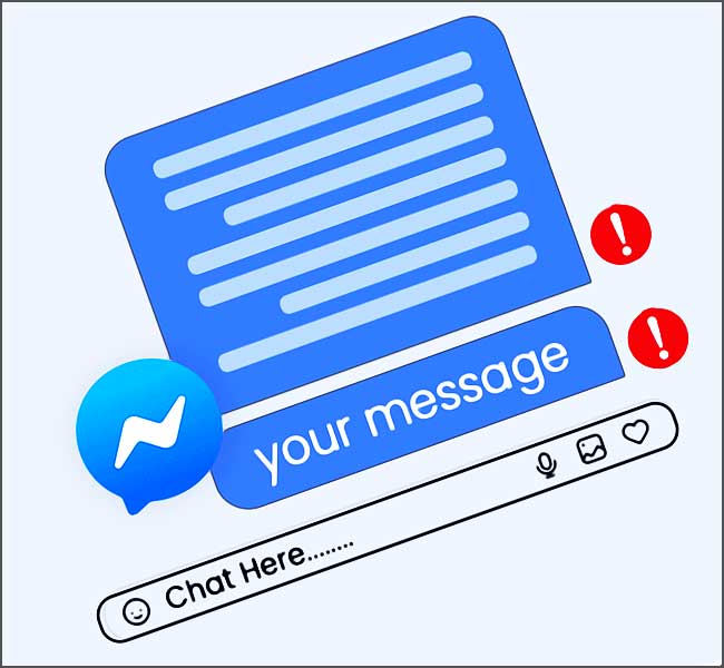 Interface de messagerie stylisée avec notifications.