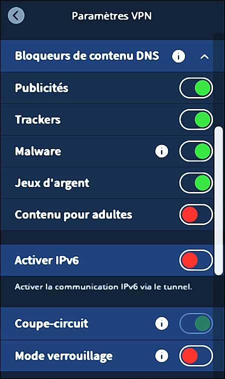 parametres dun vpn