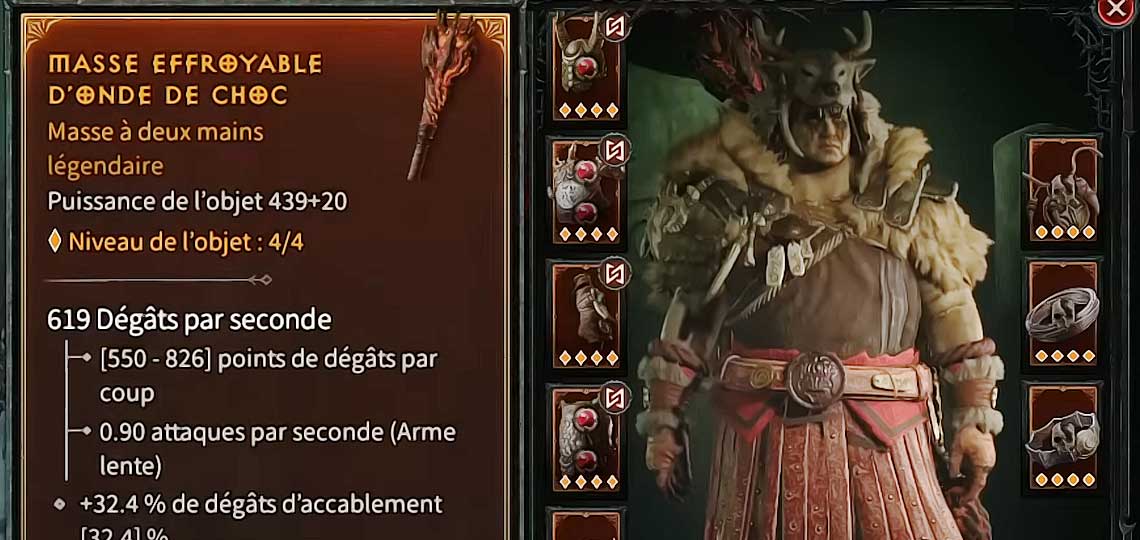 druide dans diablo4 et sa masse