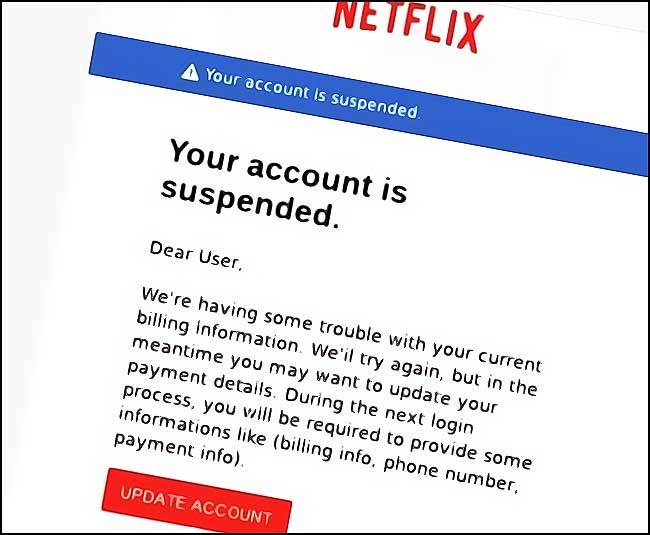 netflix compte suspendu